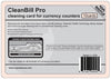 CleanBill Pro cleaning card w/waffles for currency counters(Box of 10)